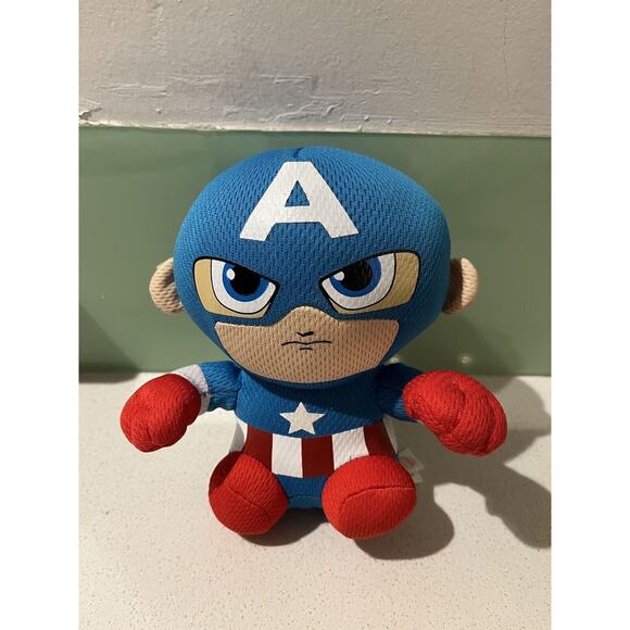 6" TY Beanie Babies Captain America Marvel Plush Stuffed Avengers Toy - Picture 1 of 4